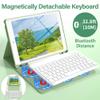 BQDIYOO Keyboard Case for iPad 9th/8th/7th Generation(2021/2020/2019), 10.2 inch iPad 9/8/7 Case with Keyboard, Auto Wake Sleep Cover with Pencil Holder, Light Green view 4