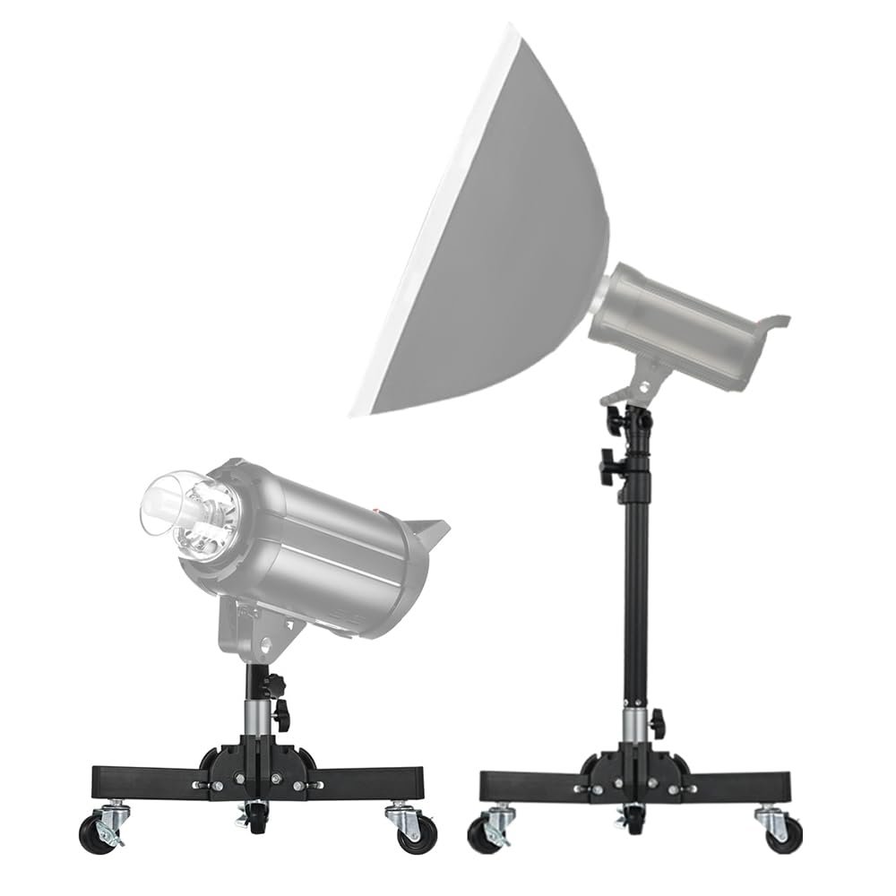 Andoer Adjustable Stand for Tripod Adjustable 78.5 cm/30.9 Inches Video Light Holder for Flash Video Light Led Phone Holder