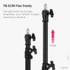 Andoer Adjustable Stand for Tripod Adjustable 78.5 cm/30.9 Inches Video Light Holder for Flash Video Light Led Phone Holder view 3