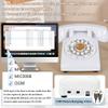 FiayaCom Audio Guest Book Wedding Phone,32GB Memory Customized Audio Messages, Volume Adjustable, with Message Replay Feature, Suitable for All Kinds of Party(Art Deco, Fresh-Beige) view 2