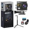 AKASO Brave 4 Action Camera with 64GB MicroSDXC Memory Card and 1.2M Selfie Stick and a Tripod Bundle view 1
