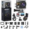 AKASO Brave 4 Action Camera with 64GB MicroSDXC Memory Card and 1.2M Selfie Stick and a Tripod Bundle view 2