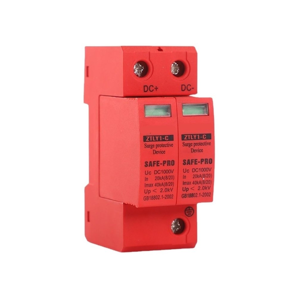 1PCS DC Surge Protector Power Lightning Arrester 2P 40KA DC1000V photovoltaic Surge Solar Arrester