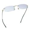 LifeArt Pure Titanium Frame Glasses/Blue Light Blocking Reading Glasses, Reduce Eyestrain, Stylish for Men and Women(Gold,No Magnification) view 1