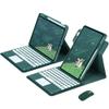 720 Rotating Keyboard Case for for iPad 9th 8th 7th Generation 10.2-inch 2021/2020/2018, iPad Air 3 2019, 2017, iPad Pro 10.5-inch Detachable Clear Back Cover with Touchpad Wireless Mouse (Green) view 1