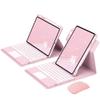 720 Rotating Keyboard Case for for iPad 9th 8th 7th Generation 10.2-inch 2021/2020/2018, iPad Air 3 2019, 2017, iPad Pro 10.5-inch Detachable Clear Back Cover with Touchpad Wireless Mouse (Pink) view 1