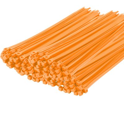 Armpow 14 Inch Zip Ties Orange 1000 PCS, 40 Lbs- Heavy Duty Tensile Strength, Nylon PA66 UV Resistant Cable Ties for Indoor and Outdoor Use - Ideal for object bundling and fastening