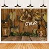 1 Year Old Birthday Bear Photography Background Newborn Child Cake Cake Portrait Backdrop Photo Studio Photo Background Decoration Banner 7x5 feet view 1