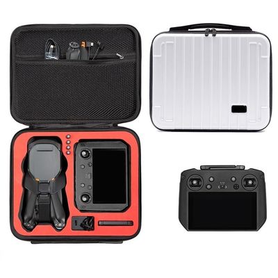 ELBFAE Suitable for DJI Mavic 3 classic storage box, suitcase, portable storage, hard shell Mavic 3 accessory waterproof bag (Color : DP Silver red liner)