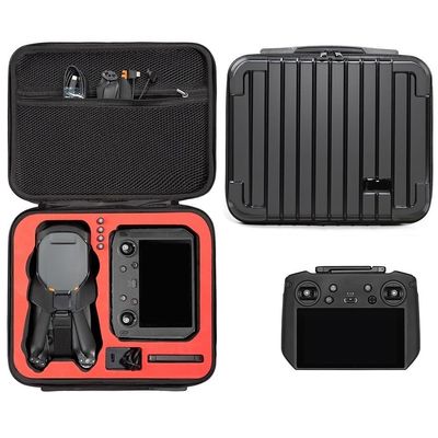 ELBFAE Suitable for DJI Mavic 3 classic storage box, suitcase, portable storage, hard shell Mavic 3 accessory waterproof bag (Color : DP Black red liner)