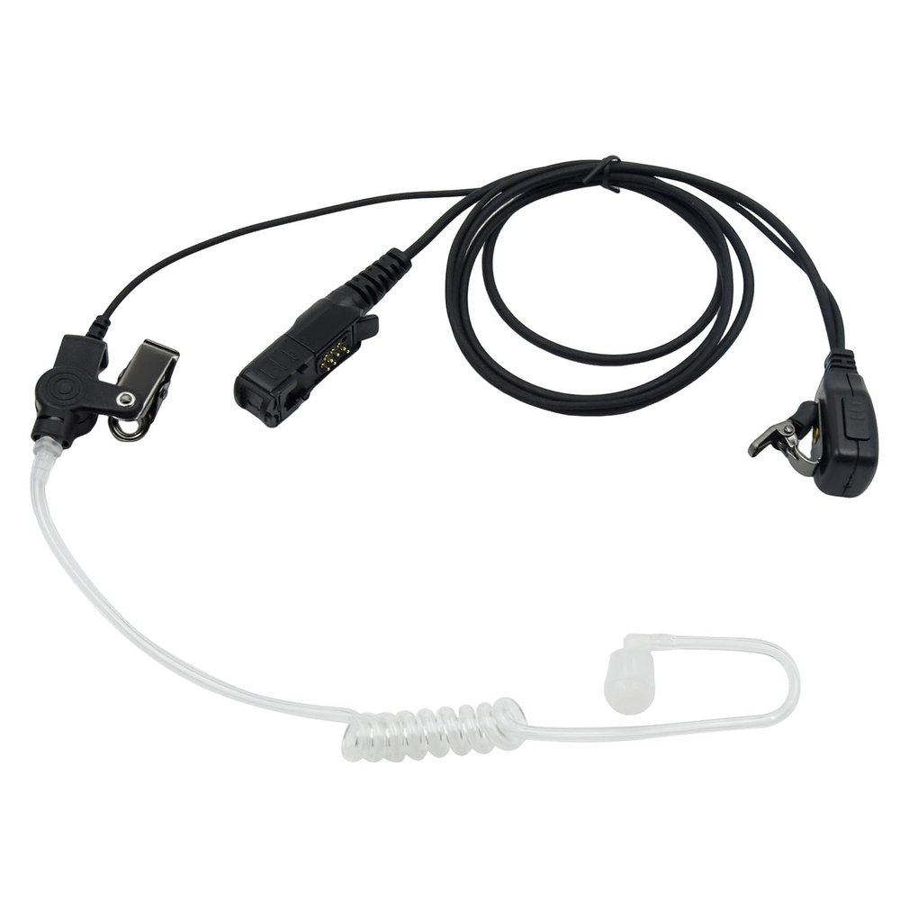 WODASEN XPR3000 Walkie Talkie Earpiece Acoustic Tube Ear Piece Headset with Mic PTT for XPR3000e XPR3300 XPR3300e XPR3500 XPR3500e (XPR 3000 3300 3500 3000e 3300e 3500e) Radio
