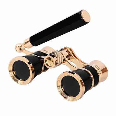 VENBER Binoculars for Opera,3X25 Central Focus Opera Glasses BinocularsTheater Glasses with BAK-4 Prism & Handle for Adults Kids Women in Concert Theater Opera,D