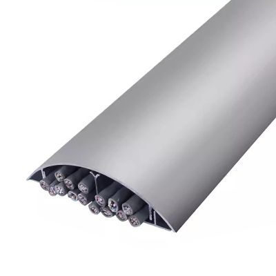Cord Hider Floor, Large Capacity Cable Management System For Wall, Cable Concealer For Wall Mounted Tv, Cord Cover Raceway Kit Self Adhesive, Cord Concealer System ( Color : Silver , Size : No. 8 )