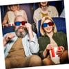 OSALADI 3 Set 5 Pcs Viewing Glasses for Home Theater Sturdy Plastic Comfortable Fit view 2