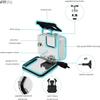FitStill Carrying Protective Case Include 60M/196FT Underwater Waterproof Shell&Dive Filters&Silicone Case&Screen Protector&Monopod Floating Hand Grip Dive Go Pro Hero 12/11/10/9 Black Accessory Kit view 2