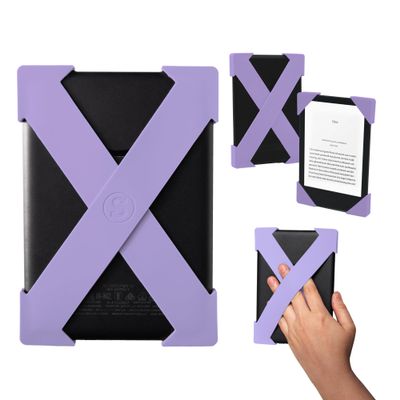 Strapsicle Silicone Hand Strap Kindle & Paperwhite (6) Gen 710, 6 Kobos Medium 2-Pack Lilac Comfy Alternative to Case or Cover
