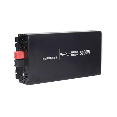 5000W Pure Sine Wave Power Inverter 12V 24V 48V DC to 110V 220V AC with LCD Display, Power Inverter for Home RV Truck Off-Grid Solar,48V to 220V