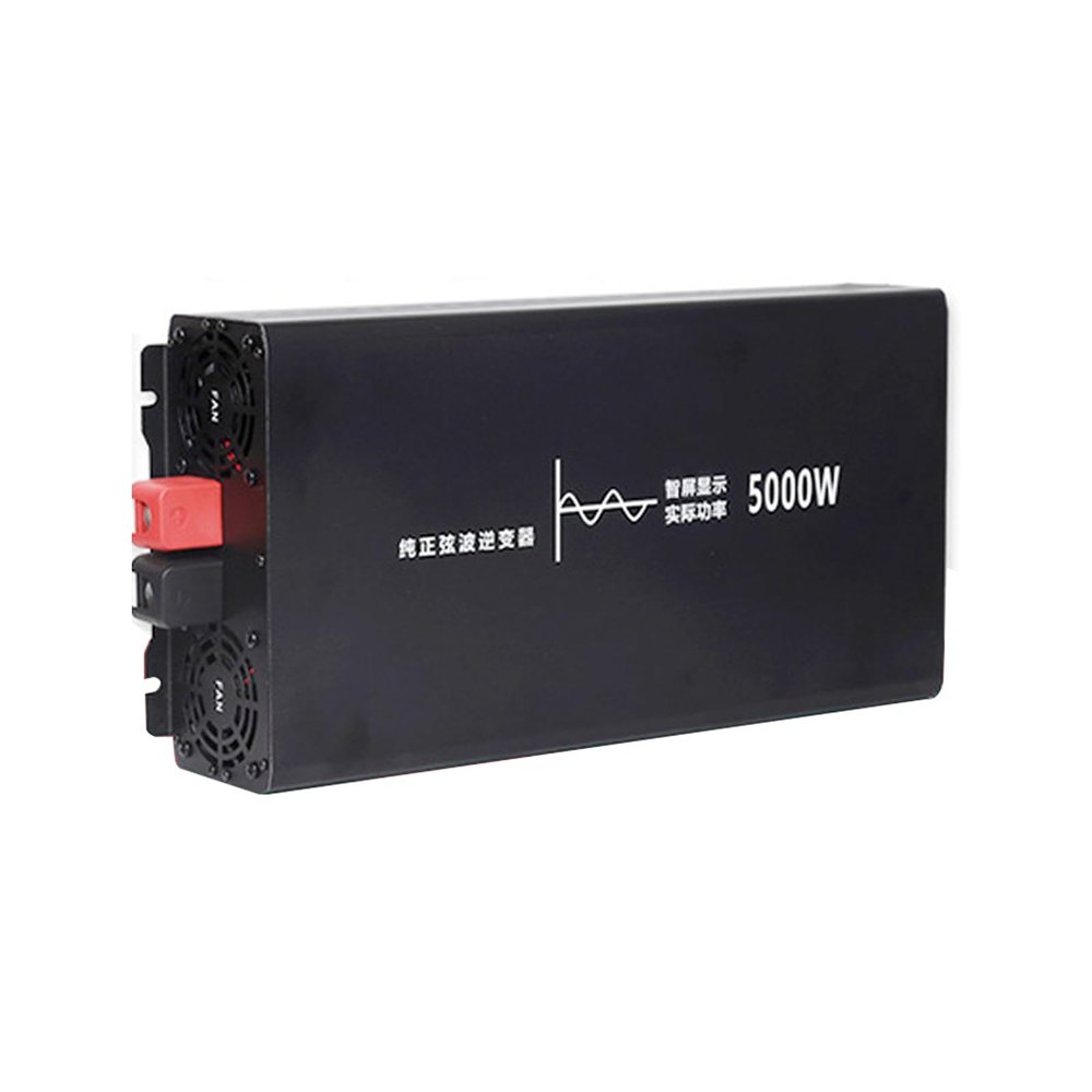 5000W Pure Sine Wave Power Inverter 12V 24V 48V DC to 110V 220V AC with LCD Display, Power Inverter for Home RV Truck Off-Grid Solar,48V to 220V