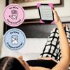 Strapsicle Silicone Hand Strap  Kindle & Paperwhite (6) Gen 710, 6 Kobos  Medium  2-Pack  Blush  Comfy Alternative to Case or Cover view 3