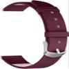 18 mm Bracelets Compatible with Withings ScanWatch Light 37 mm Leather Strap, Replacement Strap, Leather Strap, Wrist Band Accessory for ScanWatch Light 37 mm Watch Strap (Wine), Leather, Leather view 2