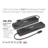 Club 3D 6-in-1 Dual Displays USB Type-C Video 4K 60Hz Portable Dock, Black view 3