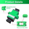 25 MPO Single Mode Fiber Optical Coupler Key Up/Down 8/12/24 Core Adapter view 4