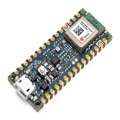 Arduino Nano 33 BLE Rev2 [ABX00071] - nRF52840 Microcontroller, Bluetooth Low Energy (BLE), MicroPython Support, Small Form Factor, 3.3V for IoT & Wireless Projects