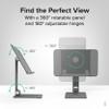 Plugable Magnetic iPad Stand for iPad Pro 12.9 (2022)  Strong Magnetic Mount, 360 Rotation, Foldable & Portable Tablet Holder (AMS-STAND13) view 4