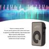 MP3 Player, Mini Music Player with Memory Card Slot, Portable HiFi Music Player, Back Clip Design, Lightweight, Ideal for Sport, Charging Cable Included (Black) view 4
