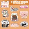 10pcs Funny Bookish Sticker for Kindle, Book Lover, Multiple Different Design, Waterproof, UV- Resistant, Suitable for Tumbler, Laptop, Car, Truck. view 2