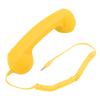 Retro Telephone Receiver, Wired Cell Phone, OneClick Operation, Plug and Play, 3.5mm, Radiationproof for Computers (Yellow) view 1