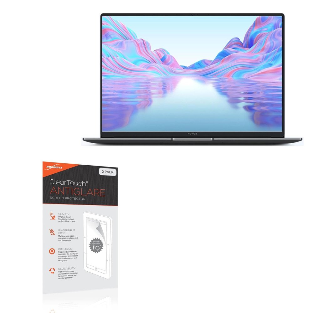 BoxWave Screen Protector Compatible with Honor MagicBook X16 - ClearTouch Anti-Glare (2-Pack), Anti-Fingerprint Matte Film Skin
