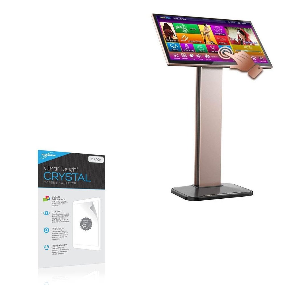 BoxWave Screen Protector Compatible with ACEUME TSRV75-22 (22 in) - ClearTouch Crystal (2-Pack), HD Film Skin - Shields from Scratches
