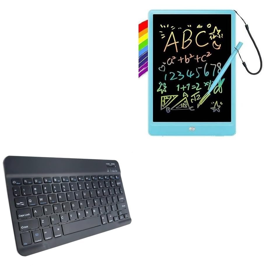 BoxWave Keyboard Compatible with Orsen ZC-24 (10 in) - SlimKeys Bluetooth Keyboard, Portable Thin with Chiclet-Style Keys - Jet Black