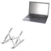BoxWave Stand and Mount Compatible with NEXOC GK5 035 - Compact QuickSwitch Stand, Portable Multi Angle Viewing Foldable Riser - Metallic Silver view 1