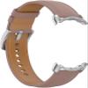 Bracelets Compatible with Google Pixel Watch 2, Leather Strap, High-Quality Vintage Leather Replacement Strap, Leather Strap for Men and Women, Elegant Replacement Leather Strap (Pink), Leather, Leather view 2