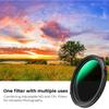 K&F CONCEPT 62mm Variable Fader ND2-32 ND Filter and CPL Circular Polarizing Lens Filter in 1 for Camera Lens Waterproof Neutral Density Polarizer Filter (Nano-D Series) view 3