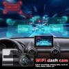 ASHATA Night, Car Dashboard Camera Recorder Built in WiFi GPS and Gravity Sensor, 170 Degree Wide Angle, Support Parking Monitor, Recording, Motion Detection, eboxqKn6KBdMrb view 2
