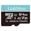LinkMore 64GB Lite Micro SD Card, A2, UHS-I, U3, V30, Class 10 Compatible, Max Sequential Read up to 100MB/s, Max Sequential Write up to 30MB/s, SD Adapter Included view 1