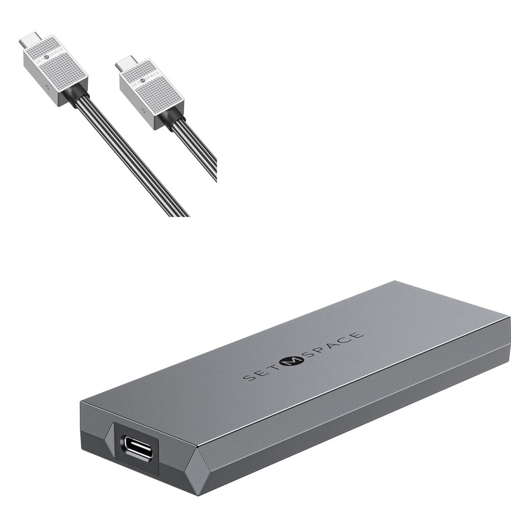 SETMSPACE USB C Cable, 20 Gbps M.2 Enclosure for M-Key PCIe NVME