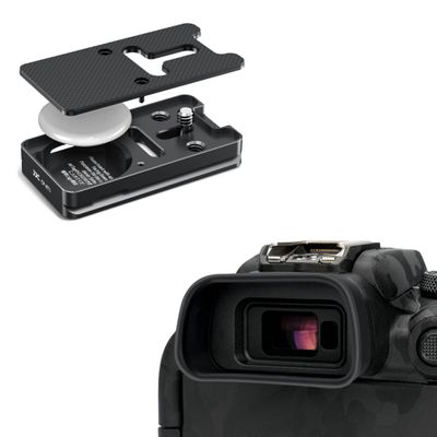 Camera Eyecup + Quick Release Plate for AirTagCamera Eyecup with Quick Release Plate for AirTag