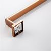 GROWBY Rose Gold Wall-Mounted Stainless Steel Hook Toilet Paper Holder Towel Bar Kitchen Facilities Hardware Bathroom Accessories,4 Piece Set view 2