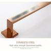 GROWBY Rose Gold Wall-Mounted Stainless Steel Hook Toilet Paper Holder Towel Bar Kitchen Facilities Hardware Bathroom Accessories,4 Piece Set view 3