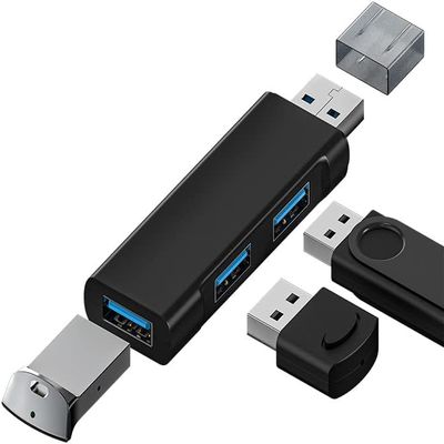 USB Hub 3 Port, USB Splitter Adapter with 1x USB 3.0 and 2X USB 2.0, USB 3.0 Data Hub, USB Distributor, USB Multiple Extension