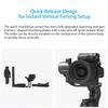 FeiyuTech SCORP 2 Gimbal Stabilizer for DSLR and Mirrorless Camera, Integrated Al Tracking Sensor, 3-Axis Camera Stabilizer for Sony Canon Panasonic Nikon, 2.5kg Payload Touch Screen Vertical Shooting view 4