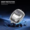 Secure Lock Clear Case for Sony WF-1000XM5(2023), WOFRO TPU Super Protective Hard Shell Shockproof for Sony WF-1000XM5 Case Cover for Sony XM5 with Lanyard & Keychain (Clear) view 3