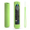 6.4 Inch Silicone Cover Compatible with Fire TV Stick 4K Max 2nd gen 2023 Remote Control Case, Toshiba/Insignia Smart TV Remote Silicone Case Cover Anti-Slip Sleeve with Lanyard (Luminousgreen) view 1
