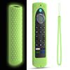 6.4 Inch Silicone Cover Compatible with Fire TV Stick 4K Max 2nd gen 2023 Remote Control Case, Toshiba/Insignia Smart TV Remote Silicone Case Cover Anti-Slip Sleeve with Lanyard (Luminousgreen) view 2