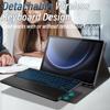 LDSOYIA Touchpad Keyboard Case for Samsung Galaxy Tab S10+ Plus 2024/Galaxy Tab S9 FE+ Plus/Galaxy Tab S9+ Plus 12.4 Inch 2023, 7 Colors Backlight Wireless Keyboard PU Folio Stand Cover Case view 3