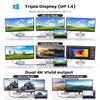 Getatek 10Gbps USB C Hub, USB-C Laptop Docking Station, 8in1 Triple Display Docking Station for Dell Hp Lenovo Surface Windows (Dual HDMI+ DisplayPort + PD3.0 100W +SD TF Card Reader +10GB USB Port) view 2
